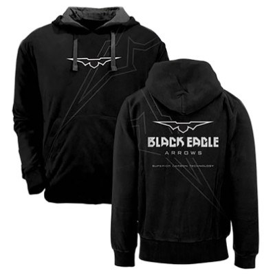 Black Eagle Hoodie Heavy Black